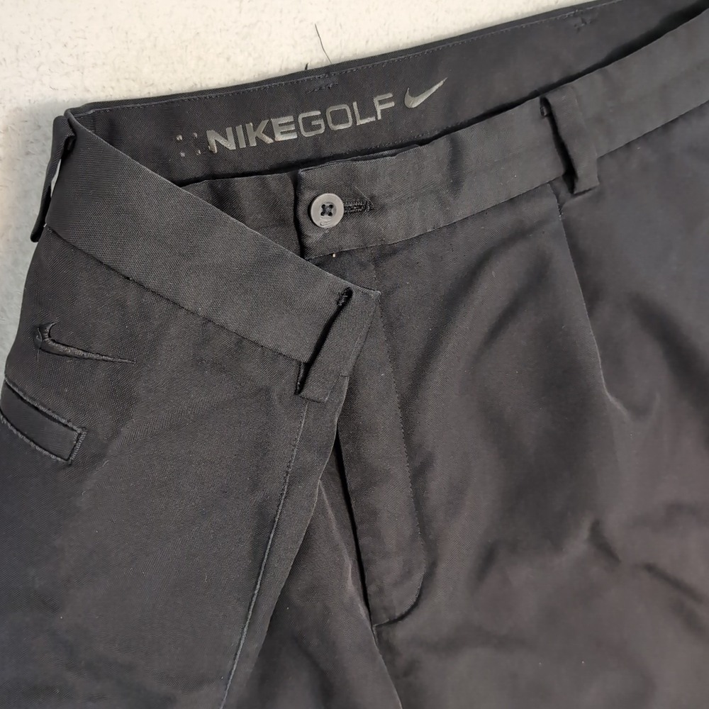 Nike‎ Golf Woven Pleated Shorts Black 405850-010 Men's Size 40x11 Grip Waist